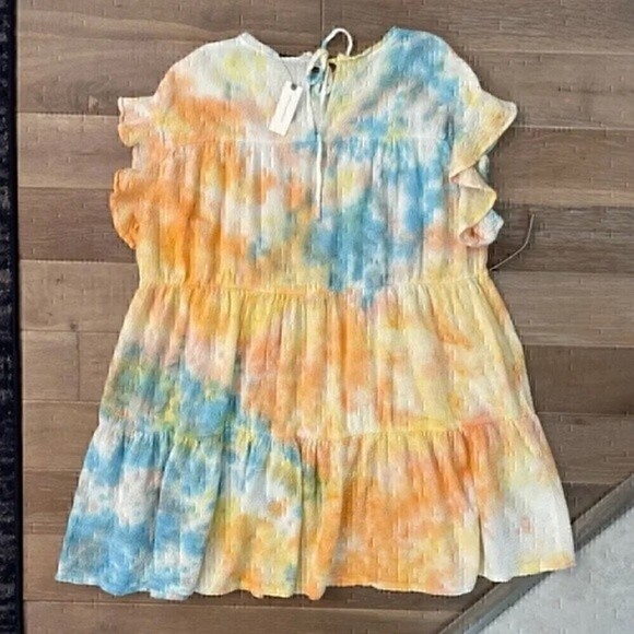 NWT Anthropologie Tie Dye Oversized Dress $128 - Picture 2 of 3
